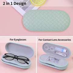 Sturdy double-sided PU leather hard shell exterior in green color