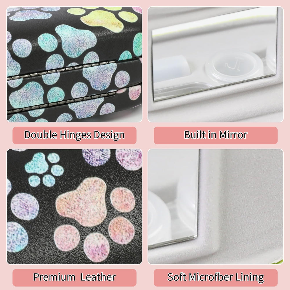 Sturdy PU leather hard shell case with dual-sided protection
