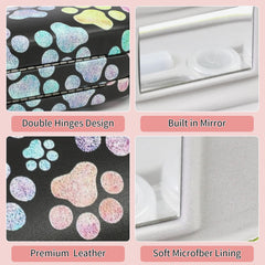 Sturdy PU leather hard shell case with dual-sided protection