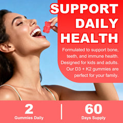 Travel-friendly Flyrocer D3 K2 Gummies packaging on shelf