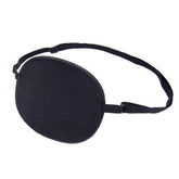 FMS Mulberry Silk Eye Patch in black with elastic strap