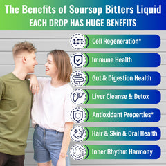 Close-up of Foabulum Soursop Bitters Liquid label