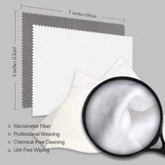 Large rectangular foam tips for precision cleaning