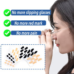 D-shape foam nose pad, 1.0mm, black - side view