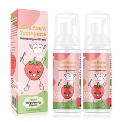 Foam Toothpaste Kids with low fluoride packaging