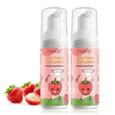 Foam toothpaste for kids 2 pack with strawberry flavor