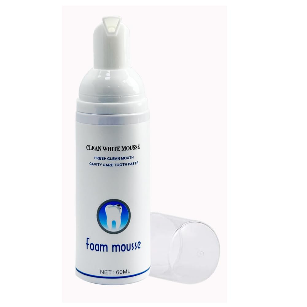 Foam toothpaste mousse bottle with spearmint flavor for whitening