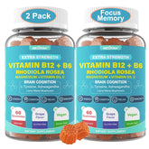 Front view of Focus Memory & Energy Gummies bottle