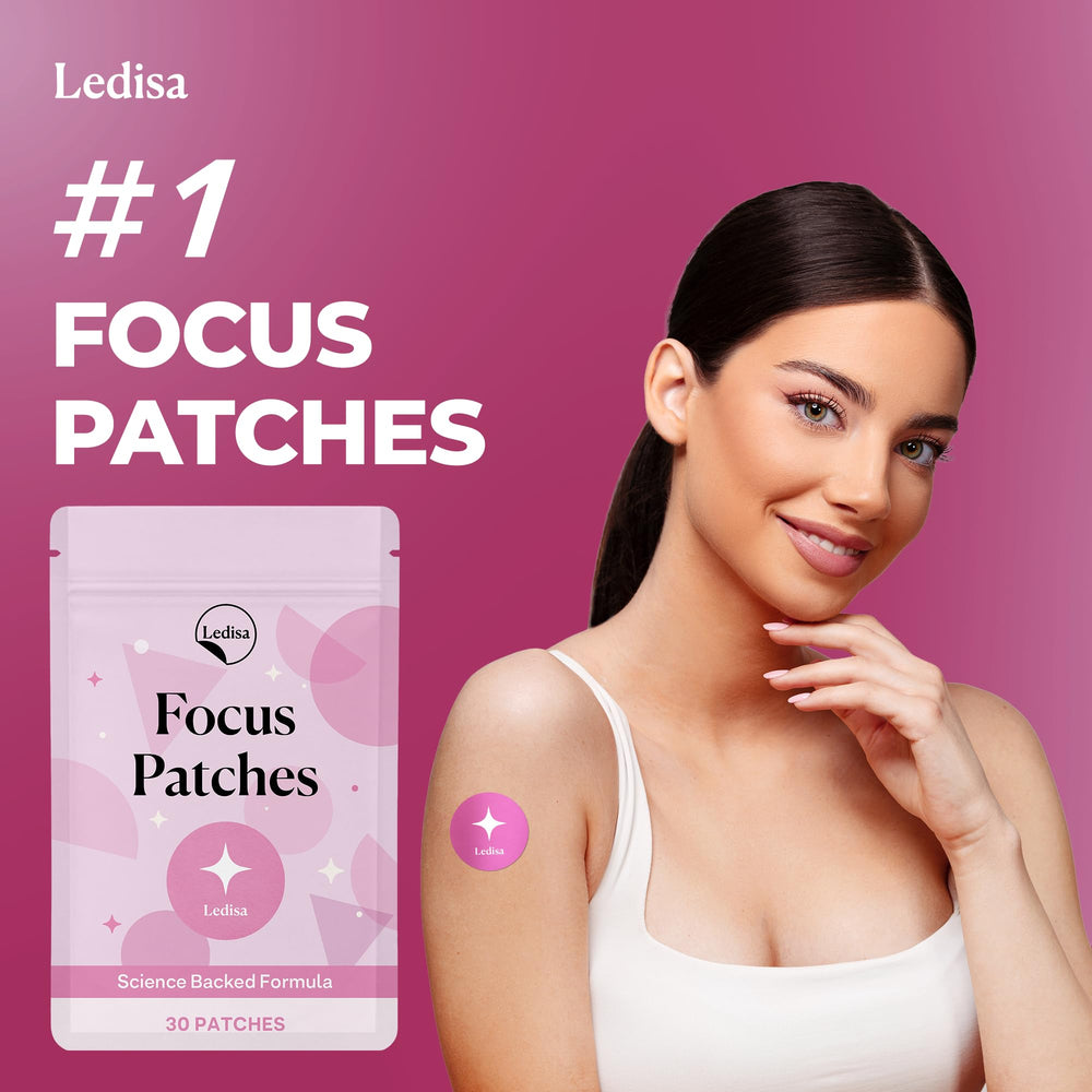 Back view of Focus Patches pack showing adhesive.