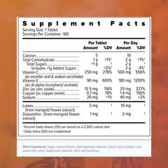 Illustration of lutein and zeaxanthin for macular health