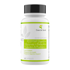 Bottle of FODMAP Digestive Enzymes with Probiotics, Prebiotics & Postbiotics