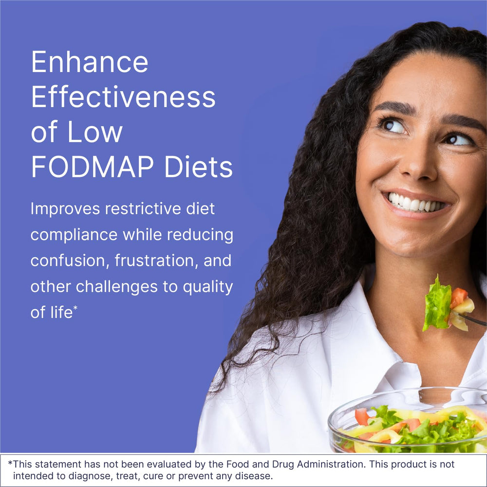 Concept image of low FODMAP support using FODMATE