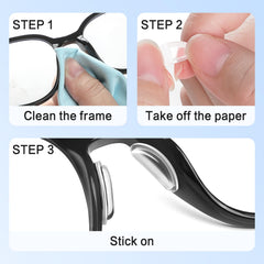Nose pads add 2.5 mm height to glasses frames