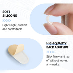 FOFALY teardrop-shaped nose pads on eyewear - pair 2