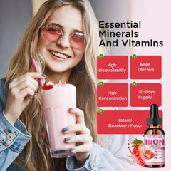 Folate, vitamin B6, B12 and zinc in iron liquid drops