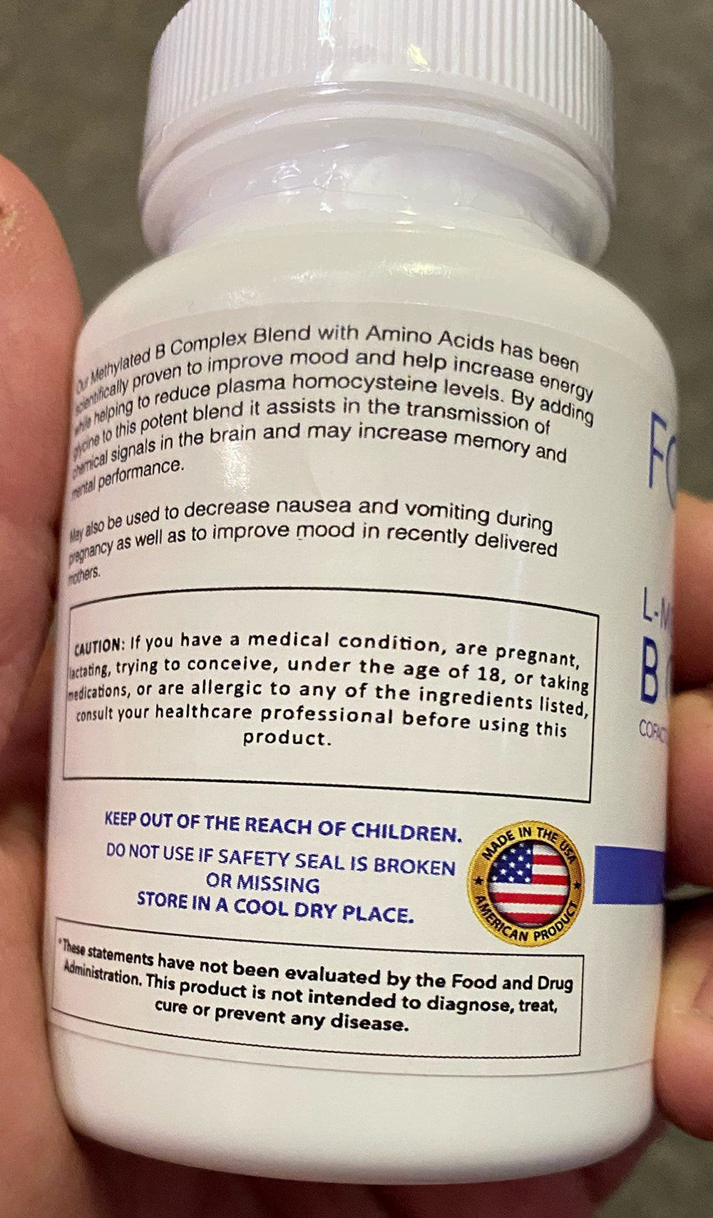 90 capsules packaging of FolateMaxx