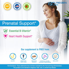 Non-GMO folic acid 1000 mcg pills close-up