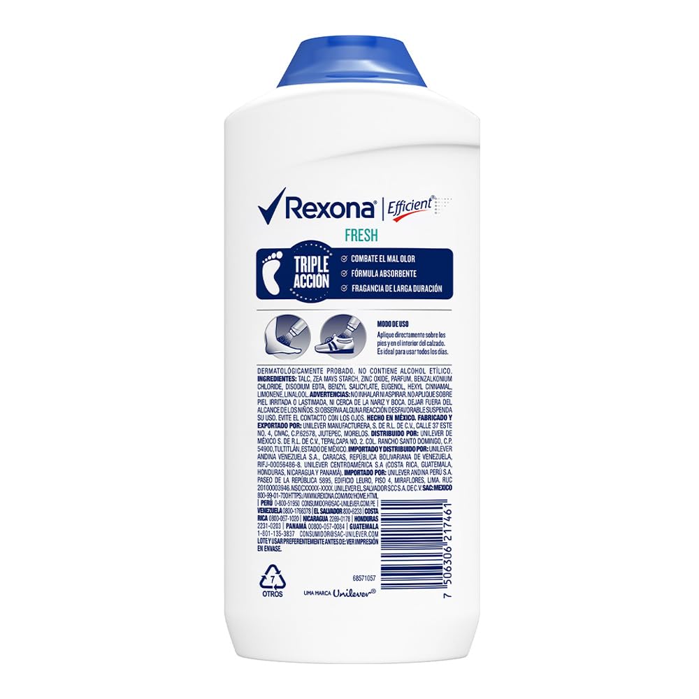 Close-up of fine white foot powder texture