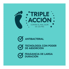 Zinc oxide foot powder container top view