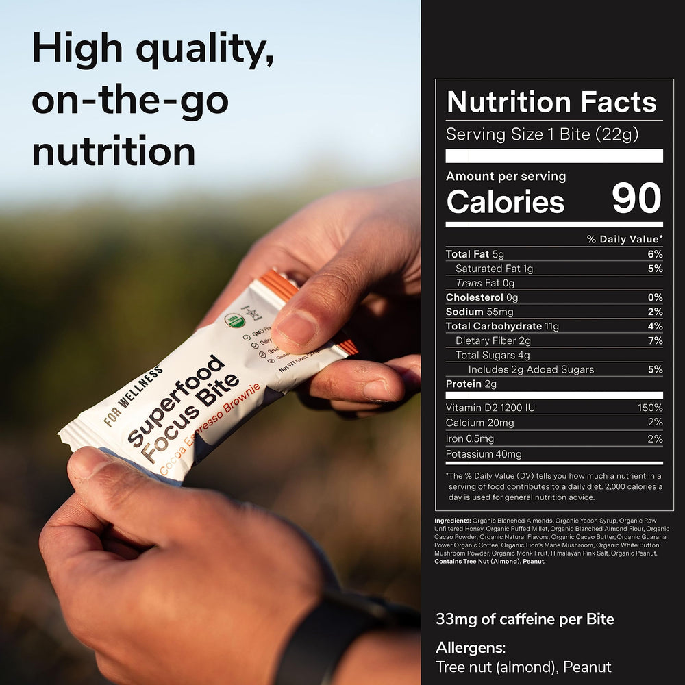 Front view of For Wellness Focus Bites 10-count package