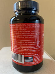 Product resting on a workout bench with dumbbells