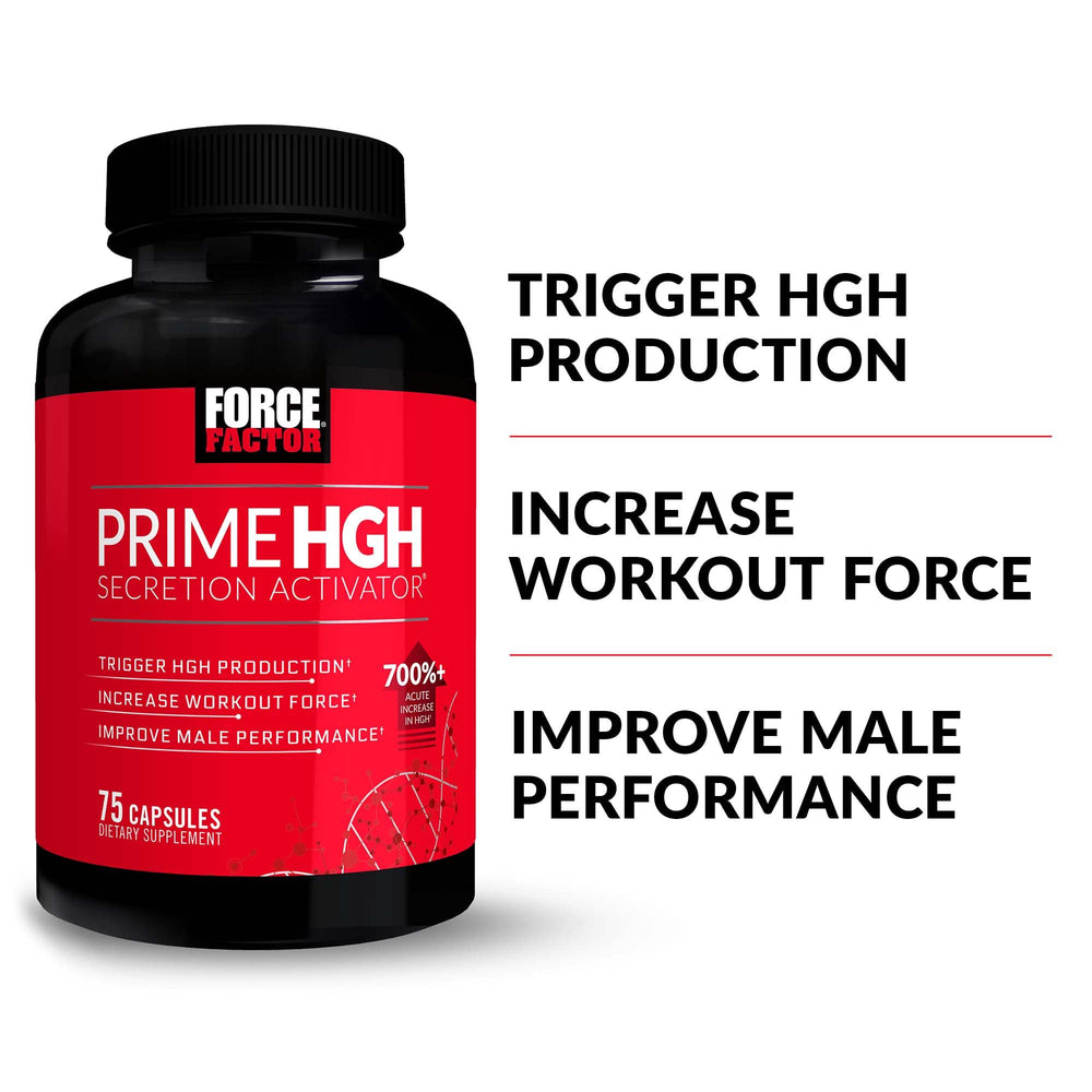 Force Factor Prime HGH Secretion Activator bottle – back label