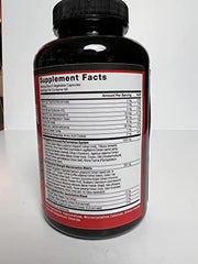 Force Factor Test X180 Alpha Max bottle side highlighting capsule count and US-made quality.