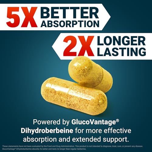 Close-up of bottle label highlighting 5x absorption and 60 capsules