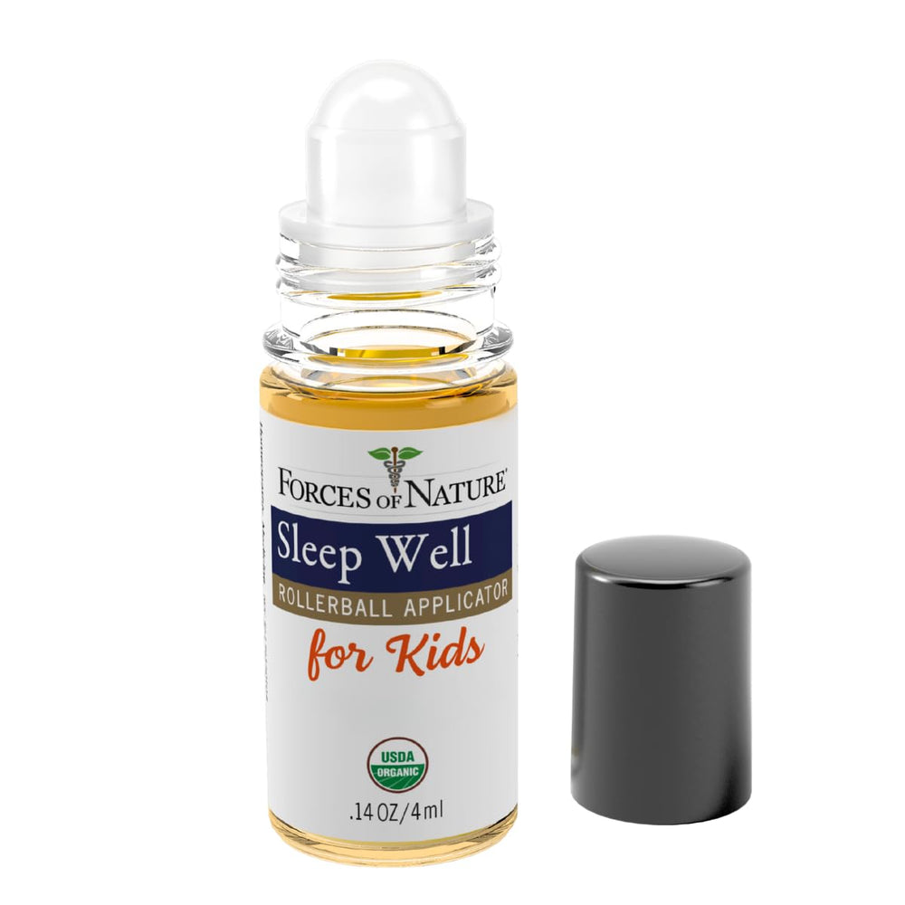 Forces of Nature Sleep Well for Kids bottle – side/back view
