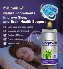 Back view of ForestCode bottle showing non-GMO and non-habit forming claims