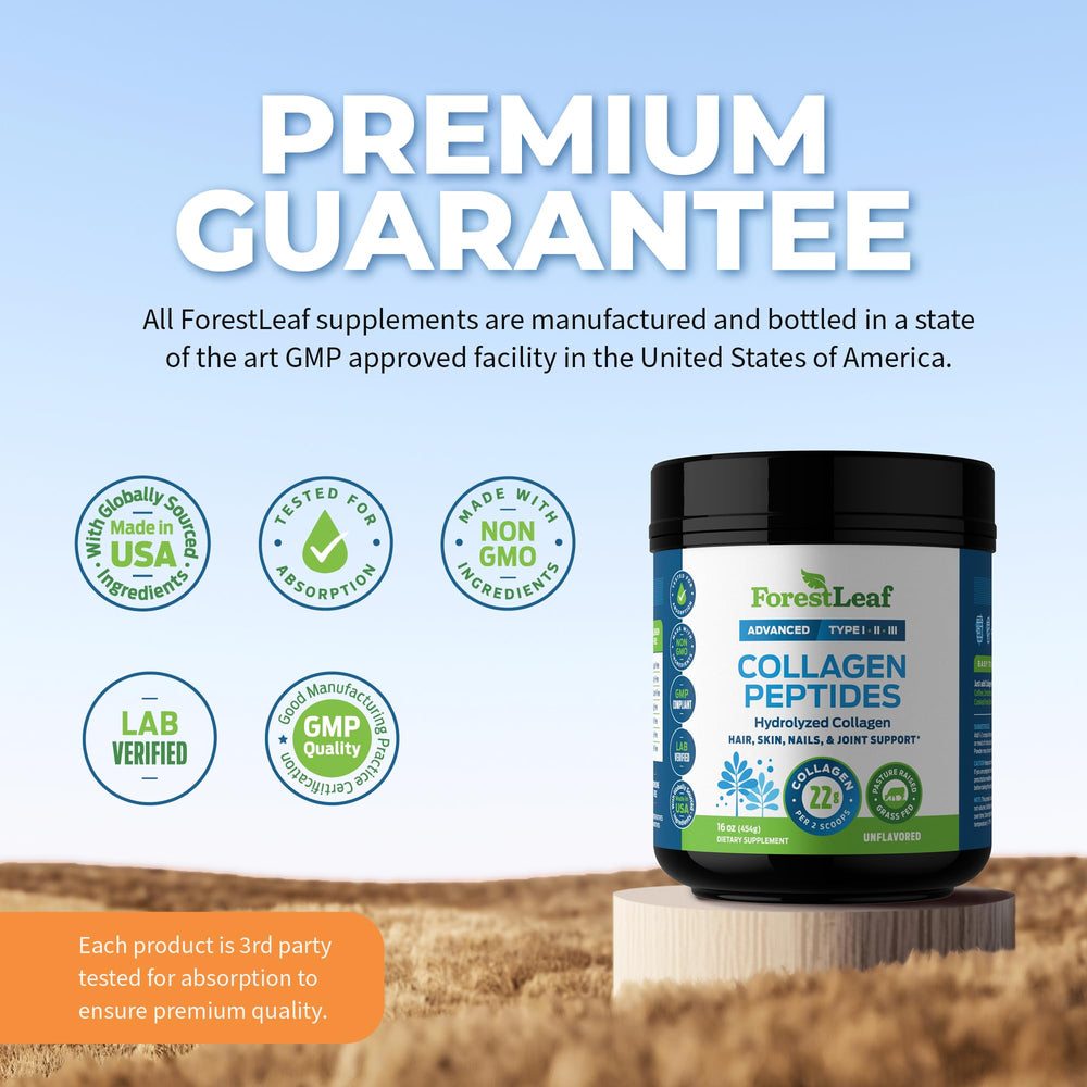 Collagen powder being added to a smoothie