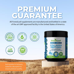 Collagen powder being added to a smoothie