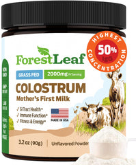 ForestLeaf Colostrum Powder 50% IgG grass-fed label