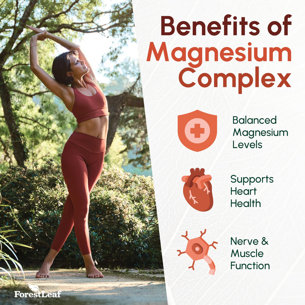 Illustration of heart health and bone support with magnesium