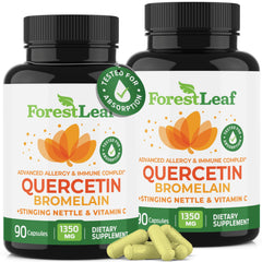 ForestLeaf Quercetin + Bromelain 1350mg bottle label