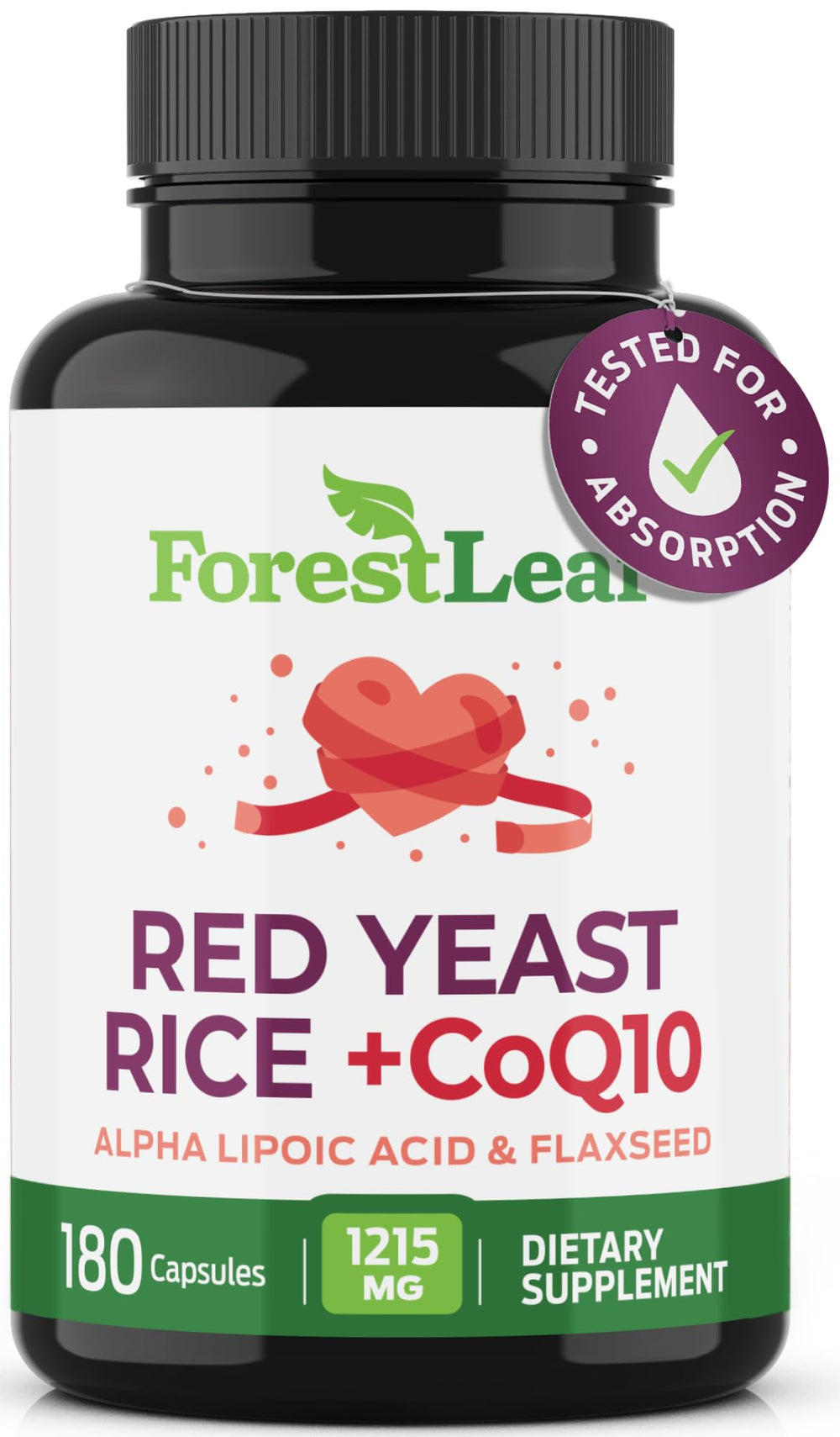 Third-party lab-tested quality seal on bottle