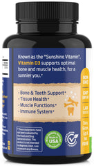 ForestLeaf Vitamin D3 50,000 IU bottle on white background