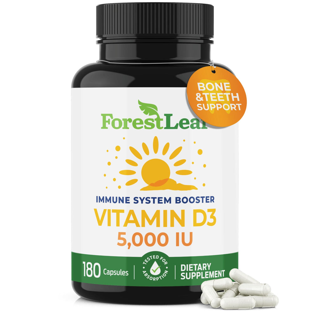 ForestLeaf Vitamin D3 5000 IU bottle front