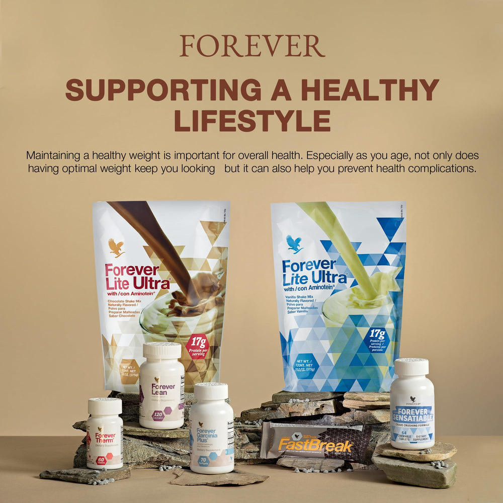 Forever Living Forever Lite Ultra Chocolate packaging on display
