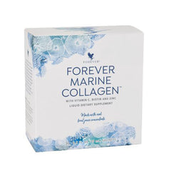 Forever Marine Collagen Tart Berry Flavor Sachet with Vitamin C, Zinc, Goji Berries and Green Tea Extract