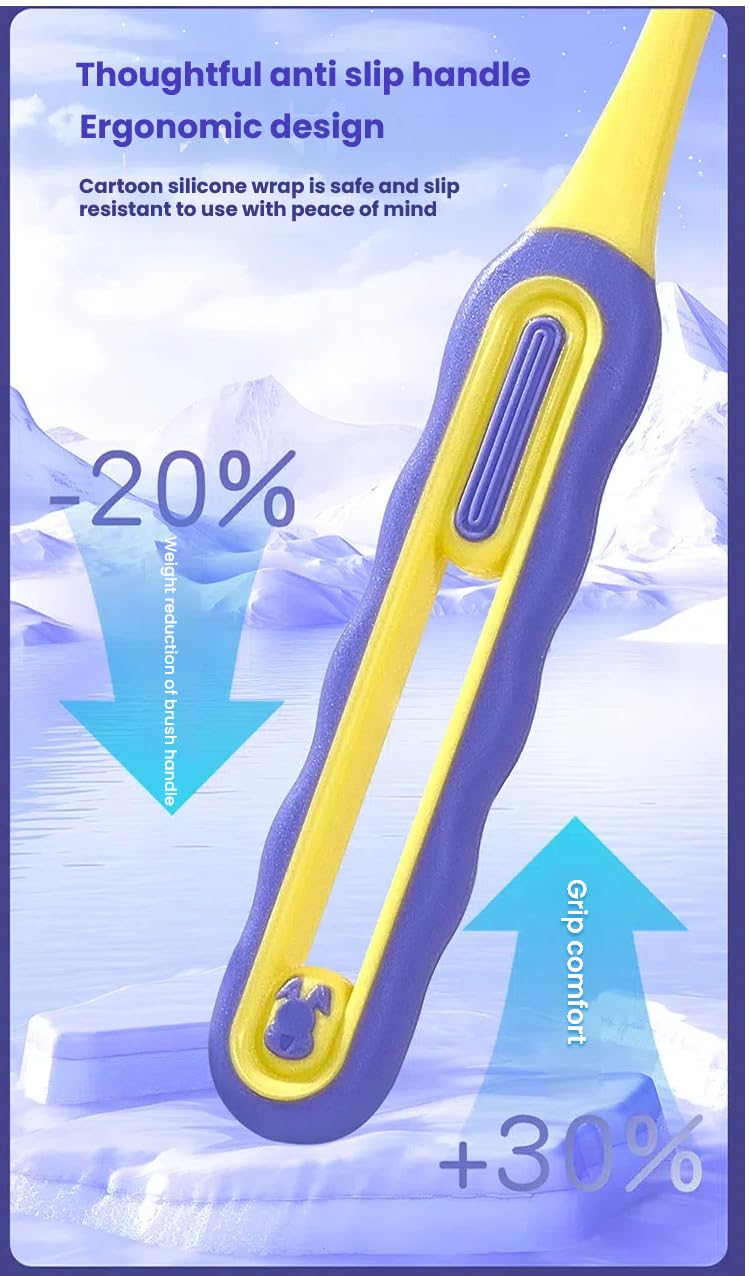 Packaged FOREVIVE 3-Sided Toddler Toothbrush 4-Pack ready to ship