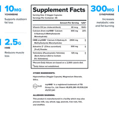 Forge Fasted Fat Burner bottle back label