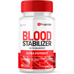 Bottle of ForgeLabs Blood Stabilizer Capsules with label