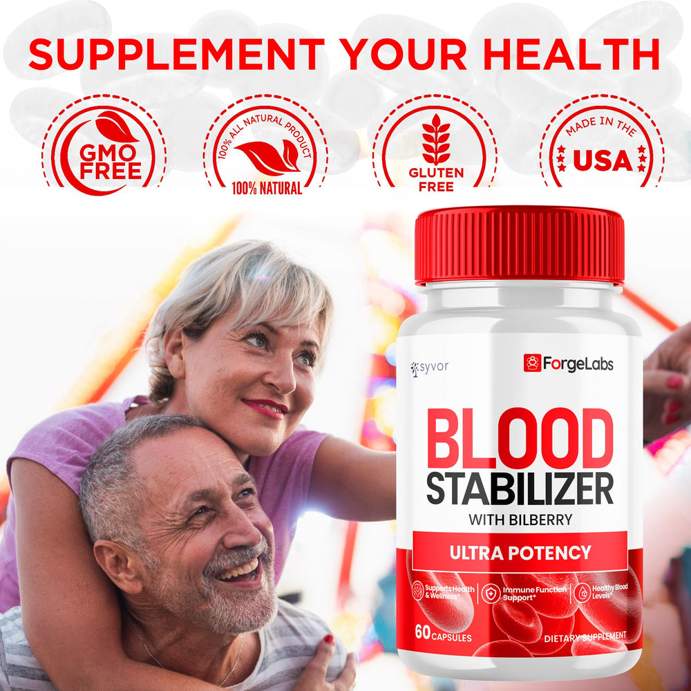 Close-up of ForgeLabs Blood Stabilizer Capsules packaging