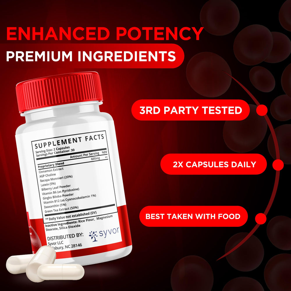 Two ForgeLabs Blood Stabilizer Capsules on a white background