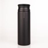 FORME blender shaker bottle charcoal cap closeup, highlighting leakproof design for on-the-go use