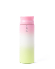 FORME Blender Shaker Bottle Gradient Lime/White/Pink side view