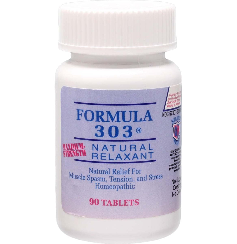 Formula 303 Maximum Strength tablets bottle front - 90 count