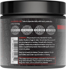 Close-up of core ingredients: L-Citrulline, L-Arginine, CoQ10.