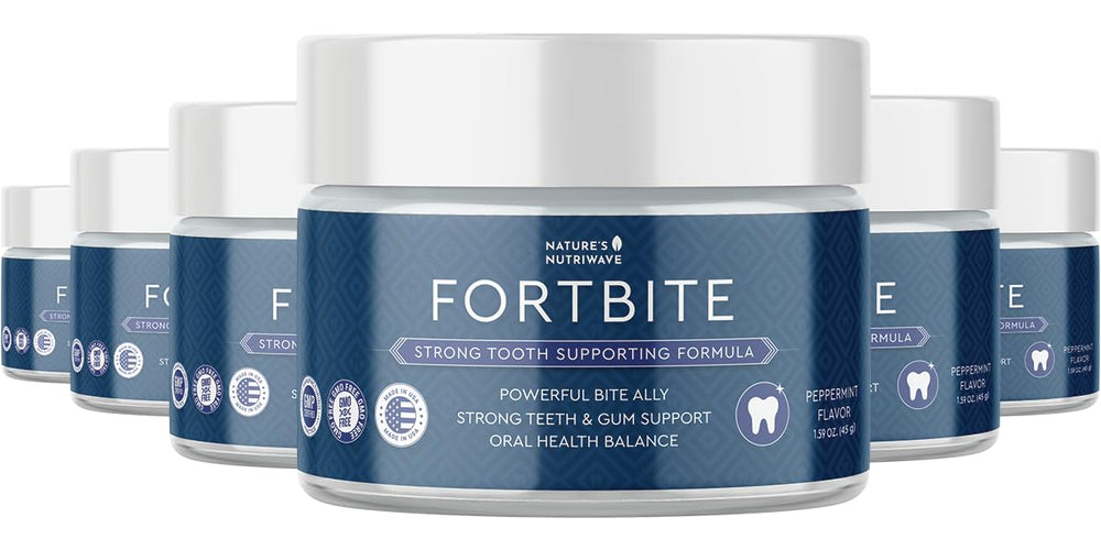 FortBite packaging and label highlighting natural ingredients